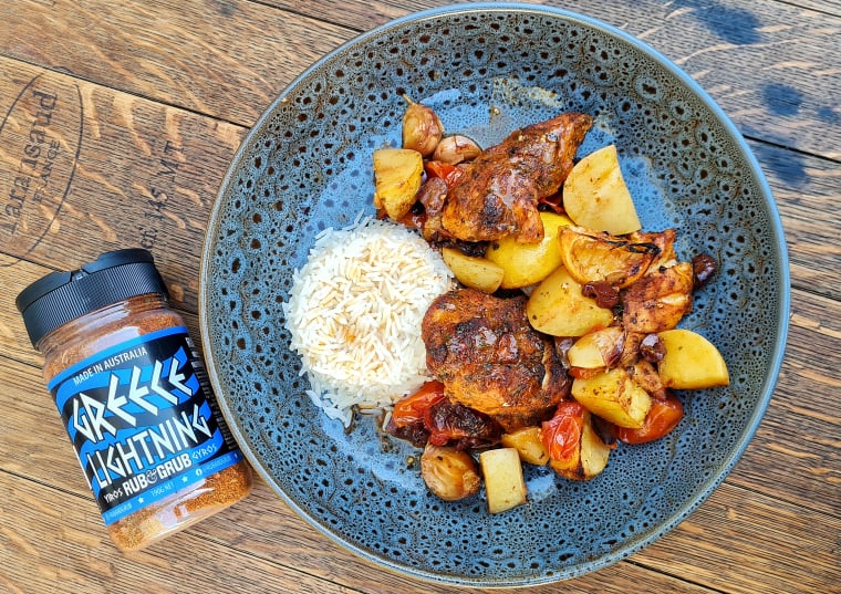 Chicken Yiros Traybake – Rub & Grub