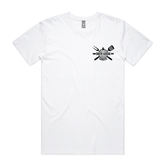 SA BBQ Tee White